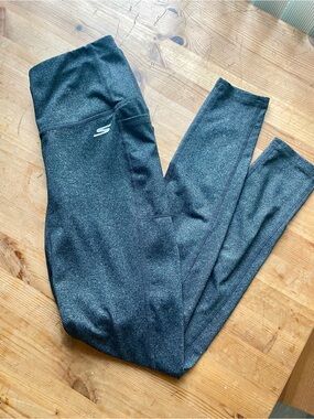 Skechers Women’s Heathered Grey High-Waist Side Pocket Active Leggings